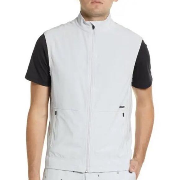 Brady Mens Vest Large Gray Zero Wight Golf Vest Vented Lightweight Performance - Picture 1 of 11